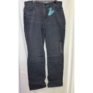 Lee Women's Total‎ Freedom Straight Leg Jeans Chrome Size 16 Long